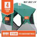 Instant Pop Up Camping Tent for 4-6 People | High-End All-Season Tent with Mesh Windows, Waterproof Rainfly & Tool-Free Setup | Easy Setup Outdoor Tent for Overlanding & Camping by North Haven