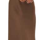 BTFBM Women Sleeveless Cocktail Dresses Fall Mock Neck Keyhole Elastic High Waist Evening Party Maxi Wedding Guest Dress (Medium, Khaki)