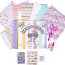 Hello Kitty All-in-One DIY , Design Your Own Scrapbook with Over 250 Essentials, Great Hello Kitty Toys for Weekend Activity, Photo & Keepsake Album for Kids Ages 5, 6, 7, 8, 9, Small, Multicolor