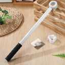 2 x Cabilock O Shaped Window Blind Rod with Hook Long Handle Push Pull Tool for Opening Blinds and Shades Curtain Pole for Bay Window Treatment Hardware