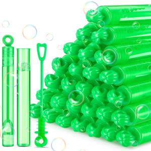 Shappy 100 Pcs Mini Bubble Wands Bulk for Kids Party Favors Small Bubble for Birthday Gifts Goodie Bag Stuffers Wedding Outdoor Summer Toys Toddlers Boys Girls (Green)