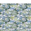 Magpie Fabrics Patio Bench Cushion Cover 42x18x3 Inch, NO Insert! Water Resistant UV Protection Outdoor Swing Loveseat Replacement Cover with Zipper, (Botanical Blue Green)
