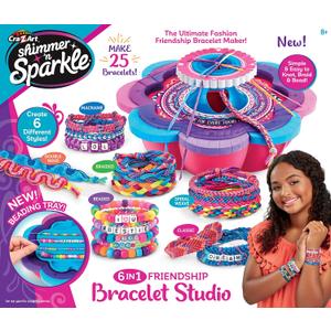Cra-Z-Art Shimmer & Sparkle Ultimate Friendship Bracelet Maker Small Cra-Z-Art Shimmer & Sparkle Ultimate Friendship Bracelet Maker Small