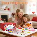 WODMAZ 24 Pack Lollipop-Shaped Stationery Set with Cards Highlighters Stickers Erasers Paperclips for Classroom Gifts Exchange, Easter Stationery Gifts, Goodies Bag Prizes
