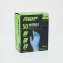 AWP Pro Latex-Free Glove Unisex Disposable Nitrile Gloves, Blue, 50 Count