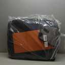 Auto Car Seat Covers Accessories Full Set Leather Cushion Protector Breathable Waterproof Seat Cover for Cars Universal Fit (Black&Orange, FullSet Without Headrest)