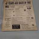 GIFTSFARM 40th Birthday Decorations Framed for Women or Men, Classy Vintage Table Decor, Birthday Card Poster for Him or Her Turning 40 Years Old, Back in 1985 Print (Gold Frame)