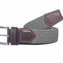 Elastic Woven Braided Belts for Men and Women Stretch Belt for Golf, Casual Wear Golf by Aaron Leather Goods (Graphite, 32)