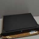 Under Desk Lockable Sliding Out Drawer with Cable Management, 17 inch Wide Office Storage Organizer for Standing Desks or tables with a Crossbar less than 3.2" High, 12 Inch Deep