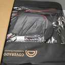 Coverado Universal Seat Covers Front, 2-Pack Universal Seat Covers for Cars, Waterproof Nappa Leather Car Seat Covers with Head Pillow, Auto Protectors Fit for Most Sedans Pick-up Truck-Black&Redline