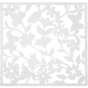 12pcs Room Privacy Screen Divider,Floral Carving Pattern Hollow Out Design for Living Room Bedroom Home Office Decoration(White)