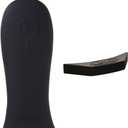 Lodge Silicone Hot Handle Holder and Silicone Assist Handle Holder Set for Lodge Cast Iron Skillets, Black