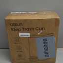 Cesun Small Bathroom Trash Can with Lid Soft Close, Step Pedal, 6 Liter / 1.6 Gallon Stainless Steel Garbage Can with Removable Inner Bucket, Anti-Fingerprint Finish (Creamy White)