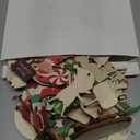 36 Pcs Elf Christmas Tree Ornaments Set Wooden Candy Christmas Decoration Elf Tree Ornaments Elves Hanging Charms Peppermint Wood Decorations