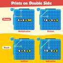Torlam Math Board, Multiplication Game Board, 12x12 Math Manipulatives Game Board Multiplication,Division, Addition, Subtraction Games Toys for Kids, 1st, 2nd, 3rd, 4th, 5th, 6th Grade, 1 inch x 1 inch x 0.1 inch