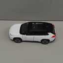 Model Car 1/32 RAV4 Alloy Diecast Collectible Toy Car with Light and Sound Toy Vehicle Door Can Be Opened for Boys Kids Toddler Gift (White)