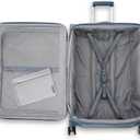 Samsonite UpLIFT Lightweight Medium Checked Softside Luggage with Spinner Wheels - Expandable - Airline-Approved, Polyester Soft Suitcase for Ultra Light Travel - Elemental Blue