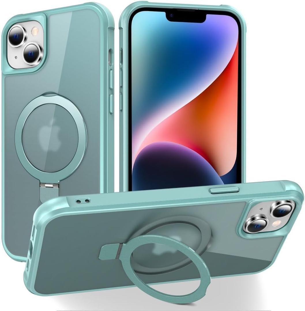 CHAOFEnG Magnetic Compatible with iPhone 14 Case, Teal Green