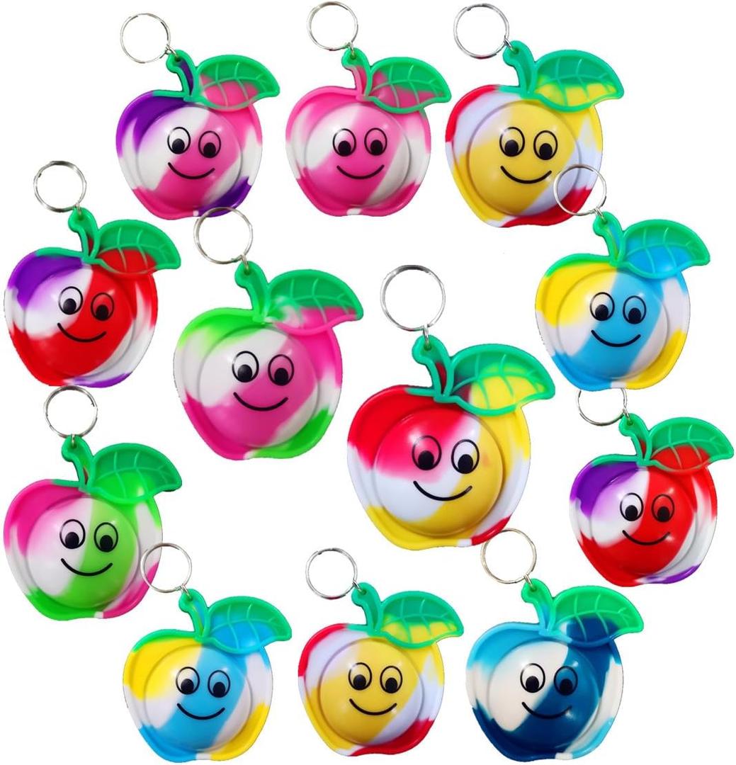 20 Packs Bulk Fidget Bubble Mini Pop Backpack Key chainChristmas Party Favors  Birthday Supplies and Student Prizes Gifts