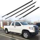Weatherstrip Window Molding Trim Seal Compatible with 2007-2020 Tundra Double Cab Replaces 68160-0C020 68210-0C020 68163-0C010 68164-0C010