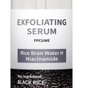 Peel Shot Glow Rice Ampoule Duo, Black & White Rice Exfoliating Ampoule for Gentle Peel + Pore Minimizing & Deep Hydration, Suitable for Face and Body (1 Pack Only Black Rice)