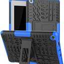 for Kindle Fire 7 case 2019 2017 Release 9th 7th Generation,Kickstand Shock-Absorption Heavy Duty Armor Defender Cover for Kindle fire 7 Inch Tablet (Blue)