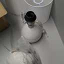 Set of 2 Ceramic Table Lamp for Bedroom, Small Table Lamp White Farmhouse Rustic Lamp Set Bedside Table Lamps for Nightstand Side Table Lamps for Living Room, 13.7IN