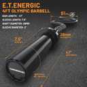 47" Olympic EZ Curl Bar 500-lbs Capacity Steel Barbell Suitable for 2" Weight Plates, 2-Inch Curl Bar for Weight Lifting, Hip Thrusts, Squat, Biceps-Home Gym Weight Bar