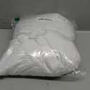 10x10ft Wrinkle Free White Backdrop Curtain for Parties Soft Fabric Drapes Wedding White Curtain Backdrop for Birthday Party Decorations Background for Photography 5x10ft, 2 Panels