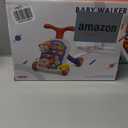 QDRAGON 3 in 1 Baby Walker and Activity Center for Boy, Learning to Walk, Sit to Stand, Early Educational Push Toys with Music Panel for Infant Toddler 12-18 Months Blue