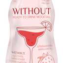 WITHOUT Ready To Drink Strawberry Margarita Mocktail, Zero Proof, Non-Alcoholic, Mixer, Celebration, Party, Frozen or Chilled