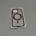 For iPhone 13 Pro Case with Invisible Magnetic Stand, Military Drop Protection, Compatible with MagSafe, 360 Rotatable Magnetic Ring Kickstand, Shockproof Waterproof Clear Phone Cover, Black