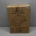 BEBELEH Collapsible Baby Bathtub with Thermometer  Bathtub + Baby tub Sling + Newborn Sling  Baby Bathtub Newborn to Toddler 0-24 Months  The Ultimate Baby Bath Tub! (with Thermometer,Gray)