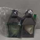 2 Pack 10.2 Candle Lanterns Decorative Indoor Hanging Lanterns with Warm Flickering LED Candle 6 Hours Timer,Black Battery Powered Candle Lantern Table Centerpiece Mantle Shelf Home Decor