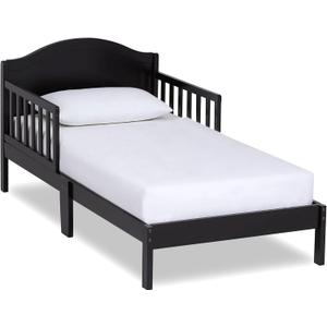 Dream On Me Sydney Toddler Bed, GREENGUARD Gold, Pinewood, Black, 53x29x28 Inch