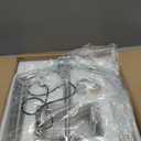 WJShome 18.1" Silver Chandelier, 4-Light Farmhouse Foyer Lighting Fixtures, Modern Hanging Ceiling Lantern Pendant Light, for Dining Room, Kitchen Island, Hallway, Entrance, Staircase