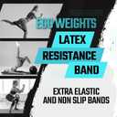 EGG WEIGHTS Resistance Bands Set, Pull Up Bands, Workout Bands for Exercise, 4 Levels of Resistance for Resistance Training, Home Workouts, Stretching, and Physical Therapy