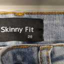 GINGTTO Men's Skinny Jeans Stretch Ripped Tapered Leg (28W x 30L, Light Blue Retro)