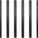 GeilSpace 6 Pack 1/2"  12" Pre-Cut Black Metal Pipe, Industrial Steel Fits Standard Half Inch Black Threaded Pipes and Fittings - Vintage DIY Industrial Shelving (1/2"  12")