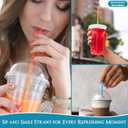 Concession Essentials Neon Jumbo 7.75 UN 500 Neon Jumbo Straws, 7.75" Unwrapped 500ct (Pack of 500), Multi Neon (CENeon7.75Unwrapped-500CT)