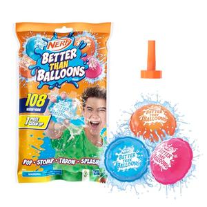 NERF Better Than Balloons Water Toys, 108 Pods, Easy 1 Piece Clean Up, Lots of Ways to Play, Backyard Water Fun, Gifts for Kids, Ages 3+