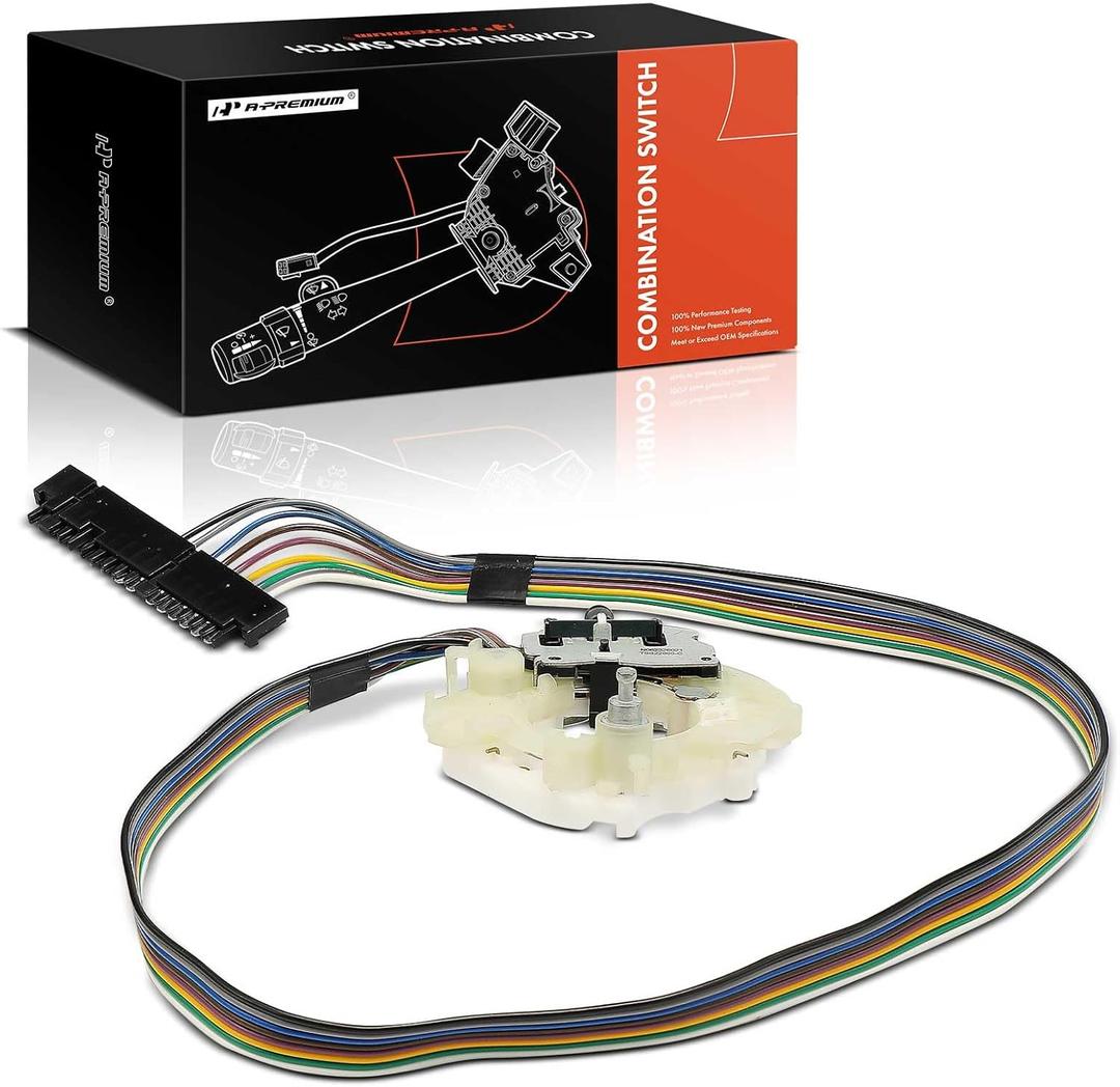 A-Premium Turn Signal Switch Multifunction Switch Lever Compatible with Chevrolet G20, G10, G10 Van, G20 Van, G30, G30 Van, P10, P10 Van, P20, P20 Van, P30, P30 Van & GMC G15, G15/G1500 Van, G1500