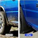 Mud Flaps Splash Guards Compatible with 2019-2024 Ram 1500,Front and Rear Mud Guards Fender Flares for Ram 1500 Accessories (with Fender Flares) 4 Piece Set Black Textured Finish