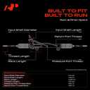 A-Premium Hydraulic Power Steering Rack and Pinion Compatible with Honda