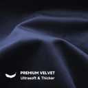 QUORGVES Navy Blue Velvet Pillow Covers 18x18 Inch Set of 2, Soft Solid Decorative Square Throw Pillow Covers, Decor Cushion Covers for Bed Sofa Couch Bedroom Living Room - Dark Blue