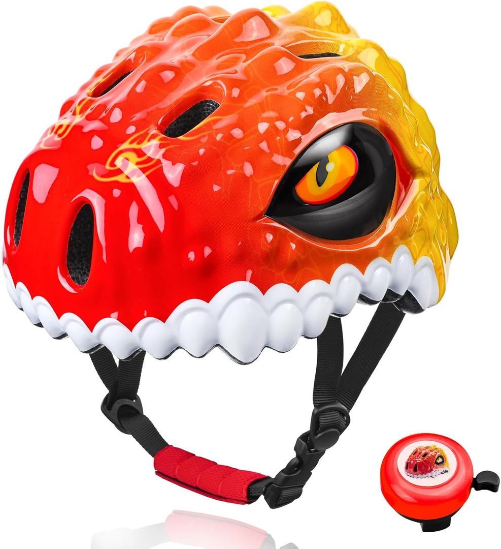 Toddler/Kids Bike Helmet for Boys Girls Adjustable Kids Helmet 3D Lightweight Ventilation and Multi-Sports Scooter Cycling Roller Balance Bike, Smal