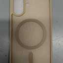 SUPFINE Magnetic for iPhone 16 Case (Compatible with MagSafe)(Military Grade Drop Protection) Translucent Matte Shockproof with Anti-Fingerprint Phone Cover,Desert Gold