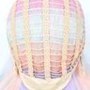 Linfairy Long Wave Ombre Cosplay Wig Halloween Costume Diamond Wig for Women