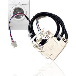 Washer Lid Lock Assembly Replacement for GE WH08X33879 WH08X37859 WH08X37897, Compatible with Models PTW600BSR1WS PTW600BPR1DG PTW605BPR1DG PTW905BPT0RS HTW265ASW0WW GTW220ACW0WW GTW385ASW0WS