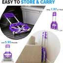 FCH Folding Hand Truck Aluminum Portable Folding Hand Cart 165lbs Capacity Handy Dolly Cart Ideal for Home, Auto, Office,Travel Use,Purple, Pack Of 1